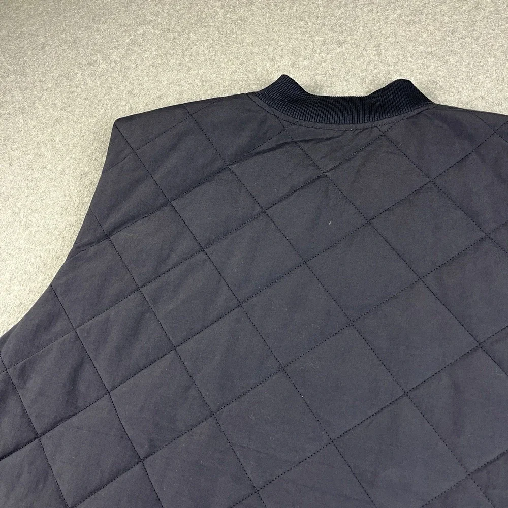 The North Face Quilted Vest Mens XL Cuchillo Sherpa Lined Insulated Jacket Blue